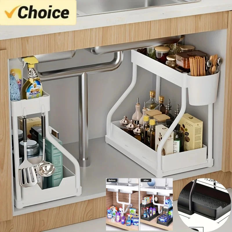 Under sink organizer