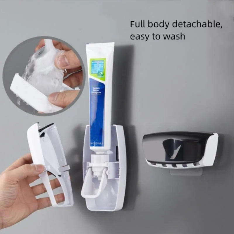 Wall-Mounted Toothbrush & Toothpaste Holder