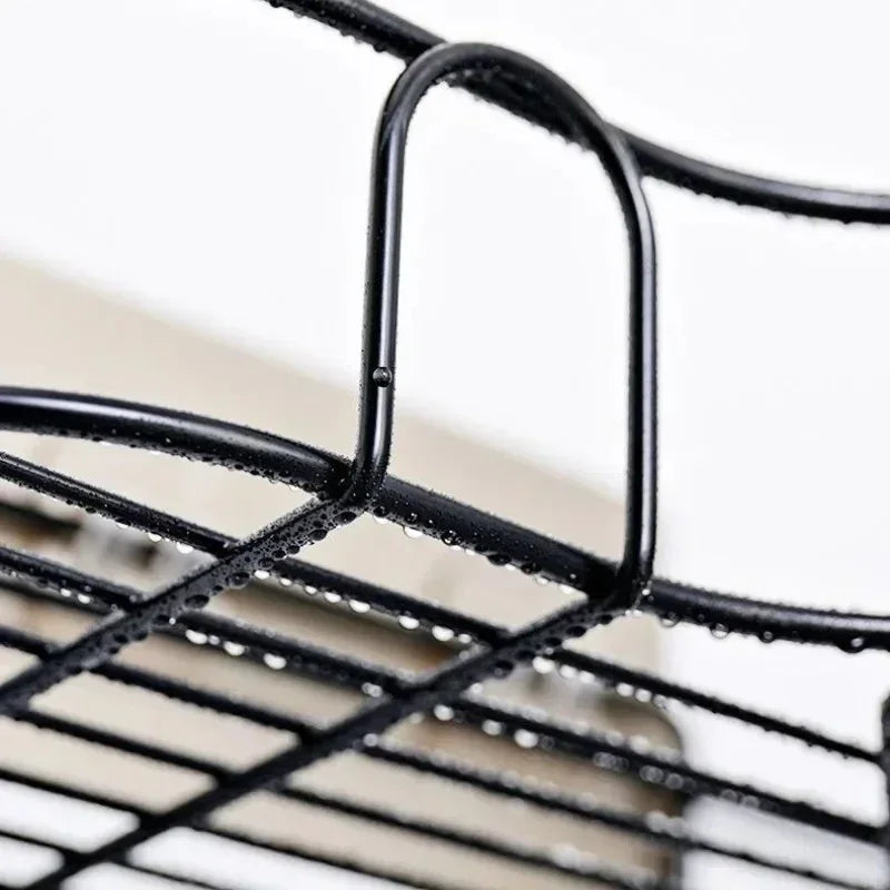 Shower wall mounted shelf