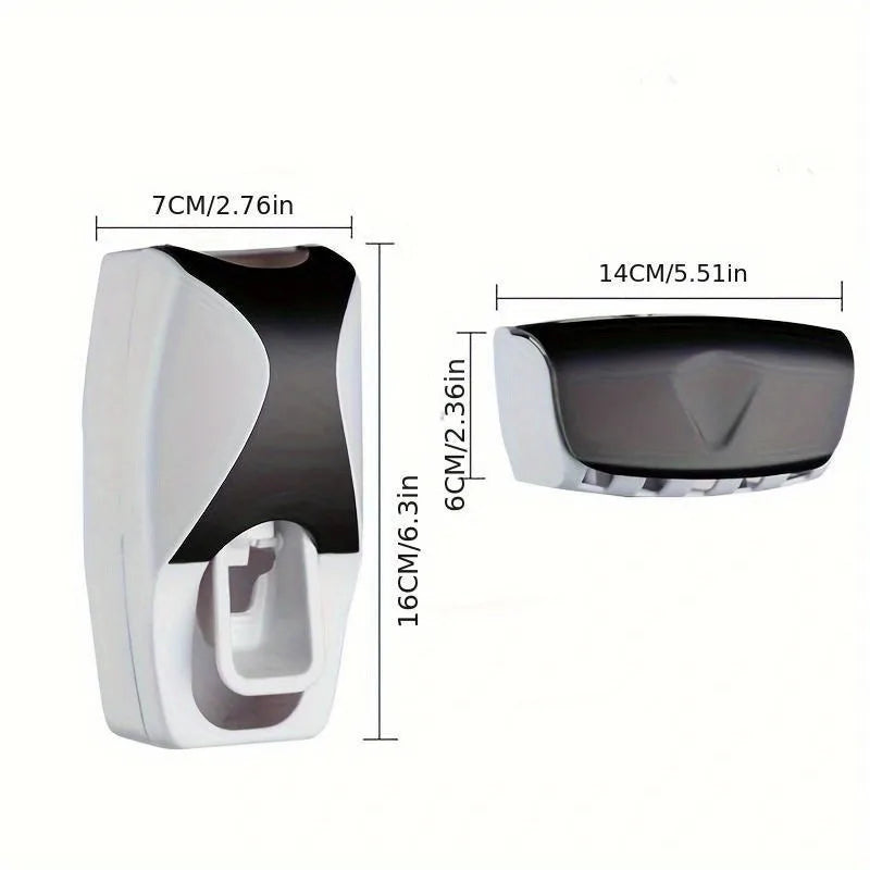Wall-Mounted Toothbrush & Toothpaste Holder